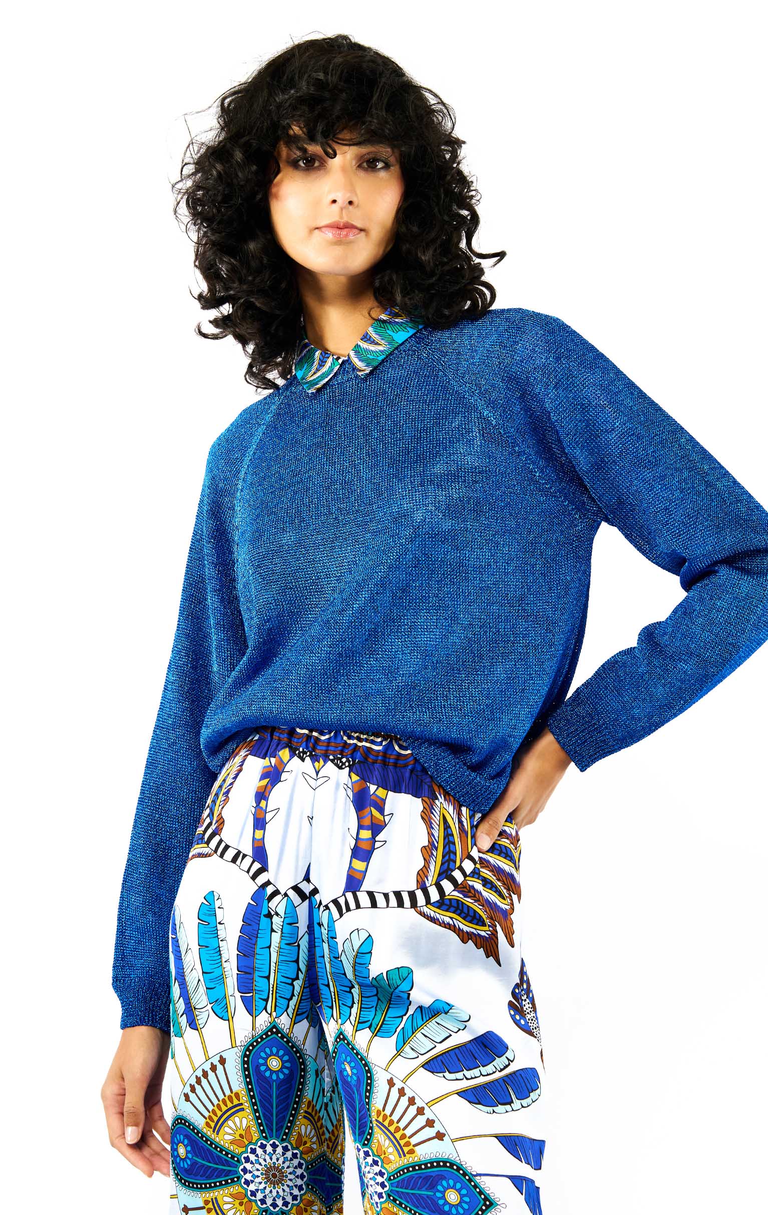 ROMY Sweater Electric Blue