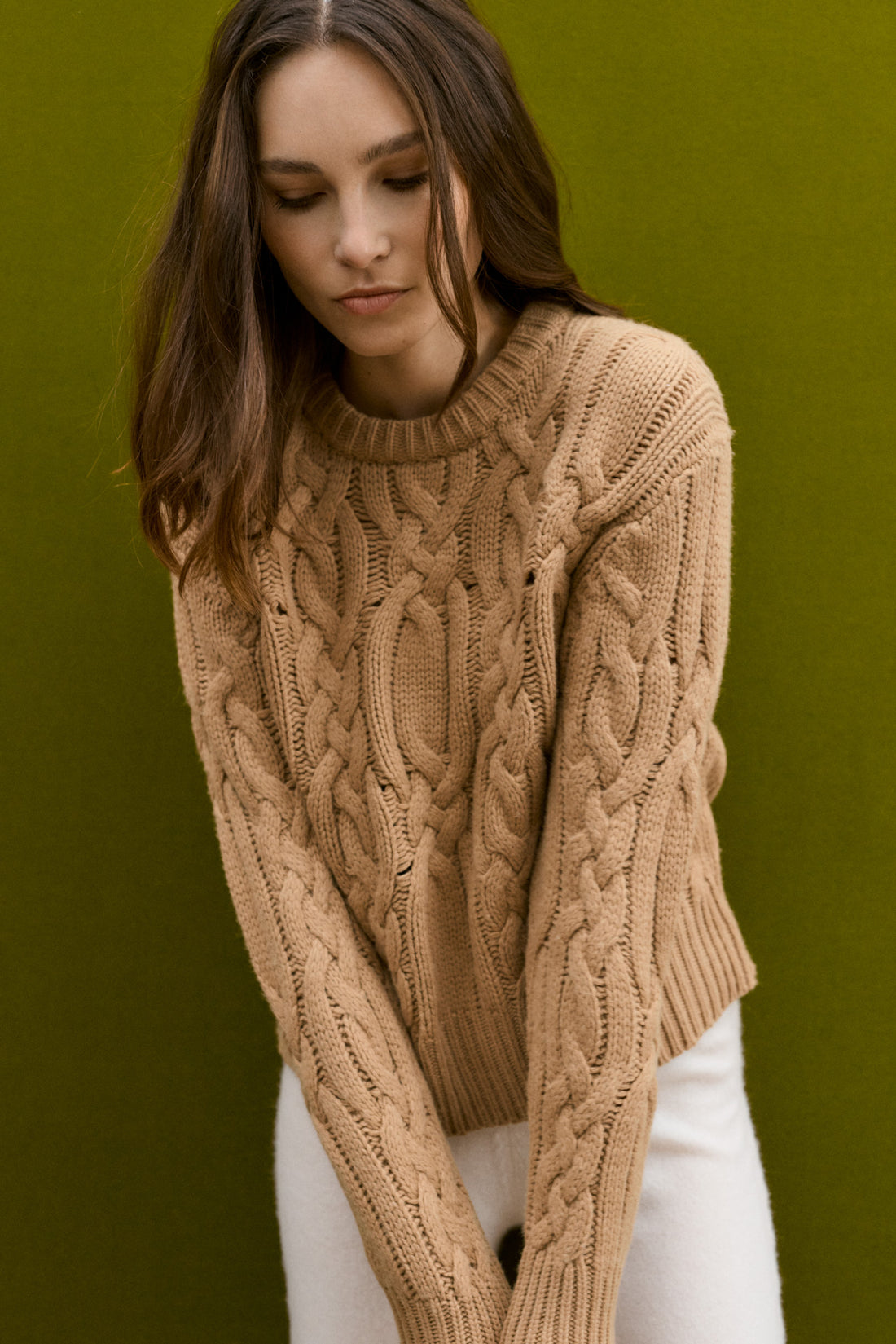 HELLENIQUE Pullover Camel