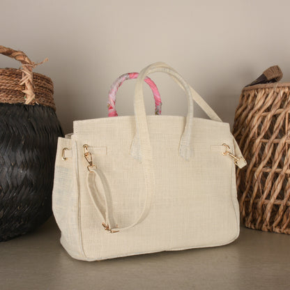 Summer Jute Bag White