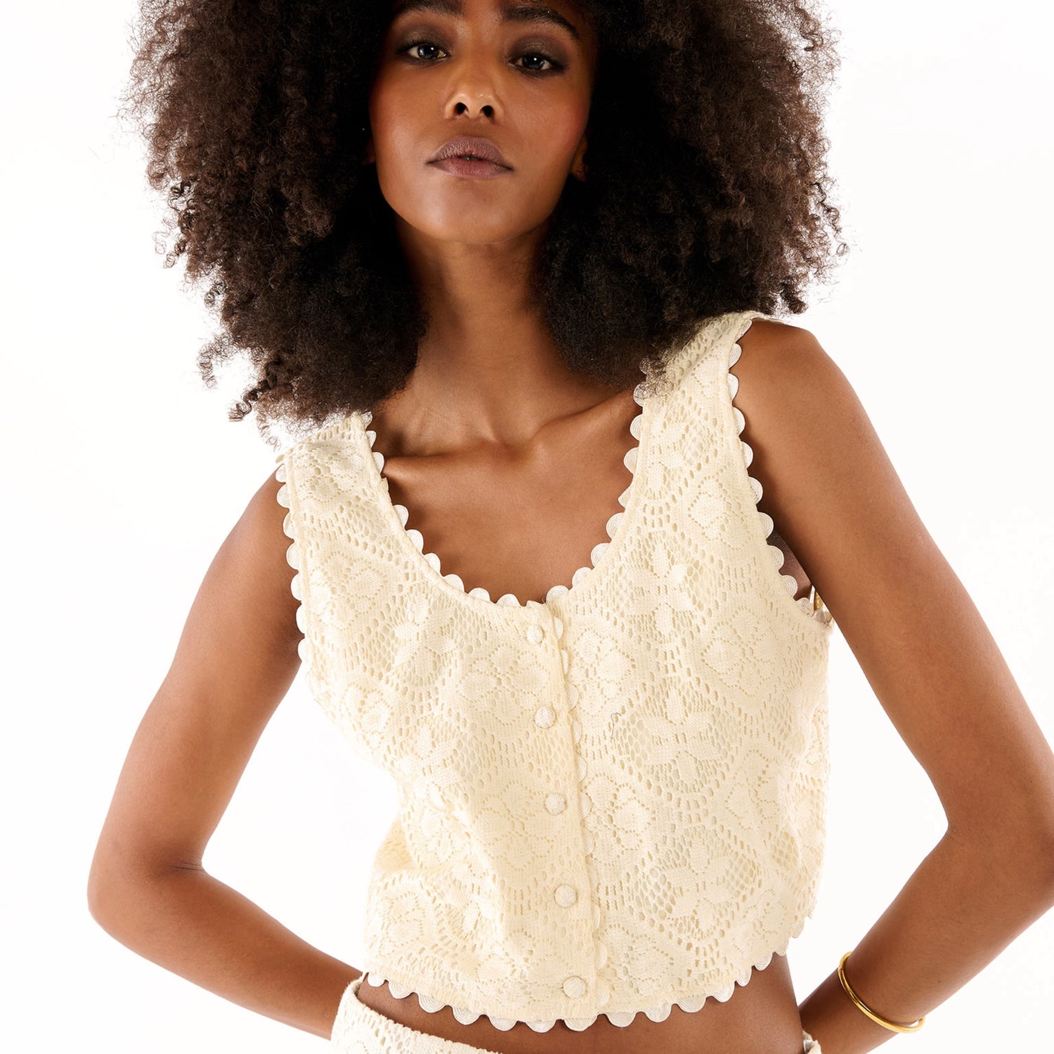 HEDDA Top Ivory