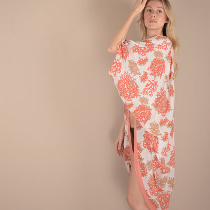 Kimono coral print