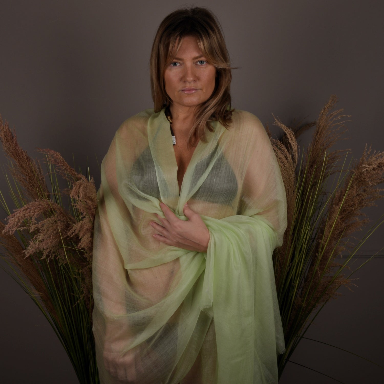 Transparent Organic Cashmere Scarf