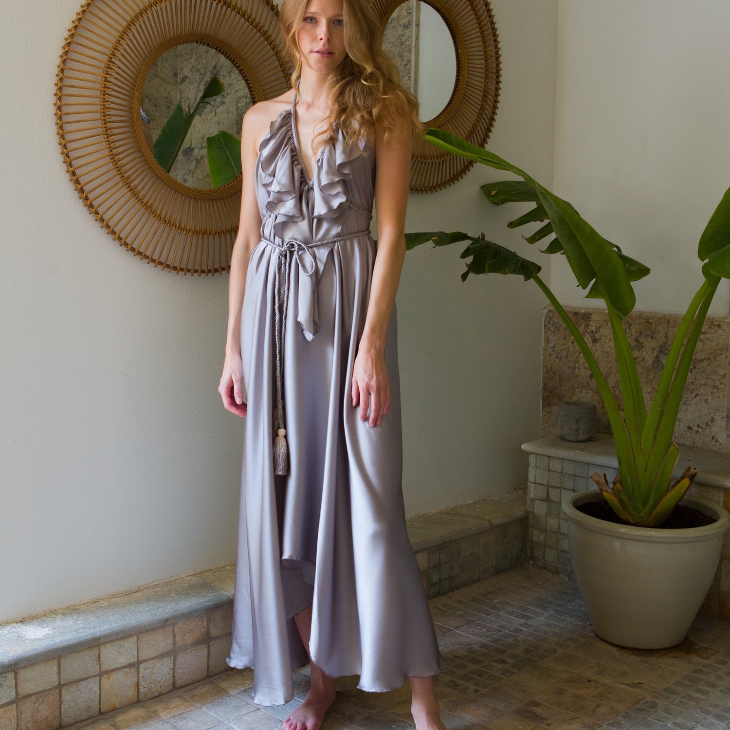 Hand-Dyed Silk Maxi Dress: A Wearable Work of Art